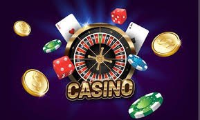 Suasana kasino virtual dengan meja permainan dan dealer profesional secara online